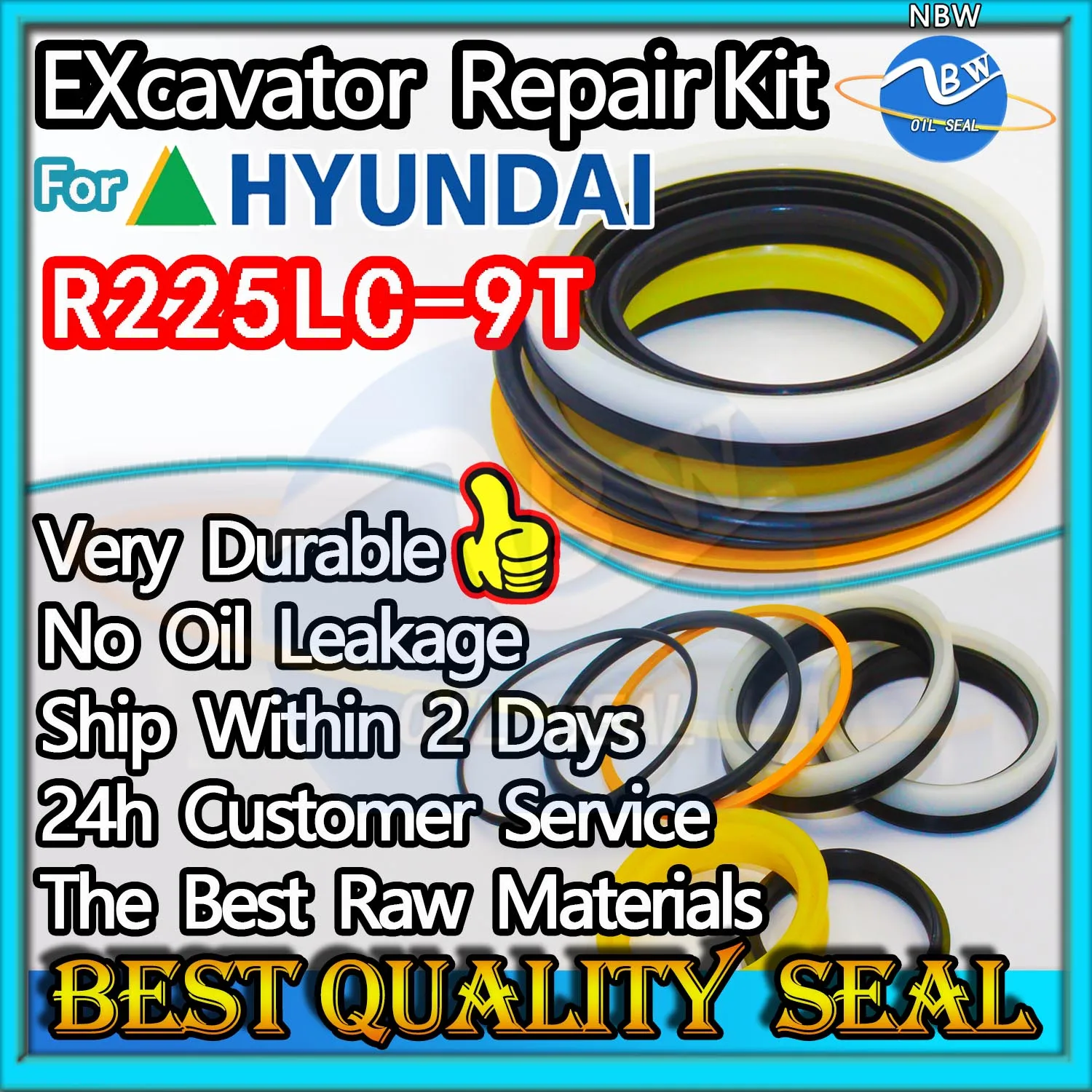 For Hyundai R225LC-9T Repair Kit Excavator Oil Seal ARM Bucket Hydraulic Pump Digger Clamshell Shovel Adjust Swing Gear Gasket
For Hyundai R225LC-9T Repair Kit Excavator Oil Seal ARM Bucket Hydraulic Pump Digger Clamshell Shovel Adjust Swing Gear Gasket