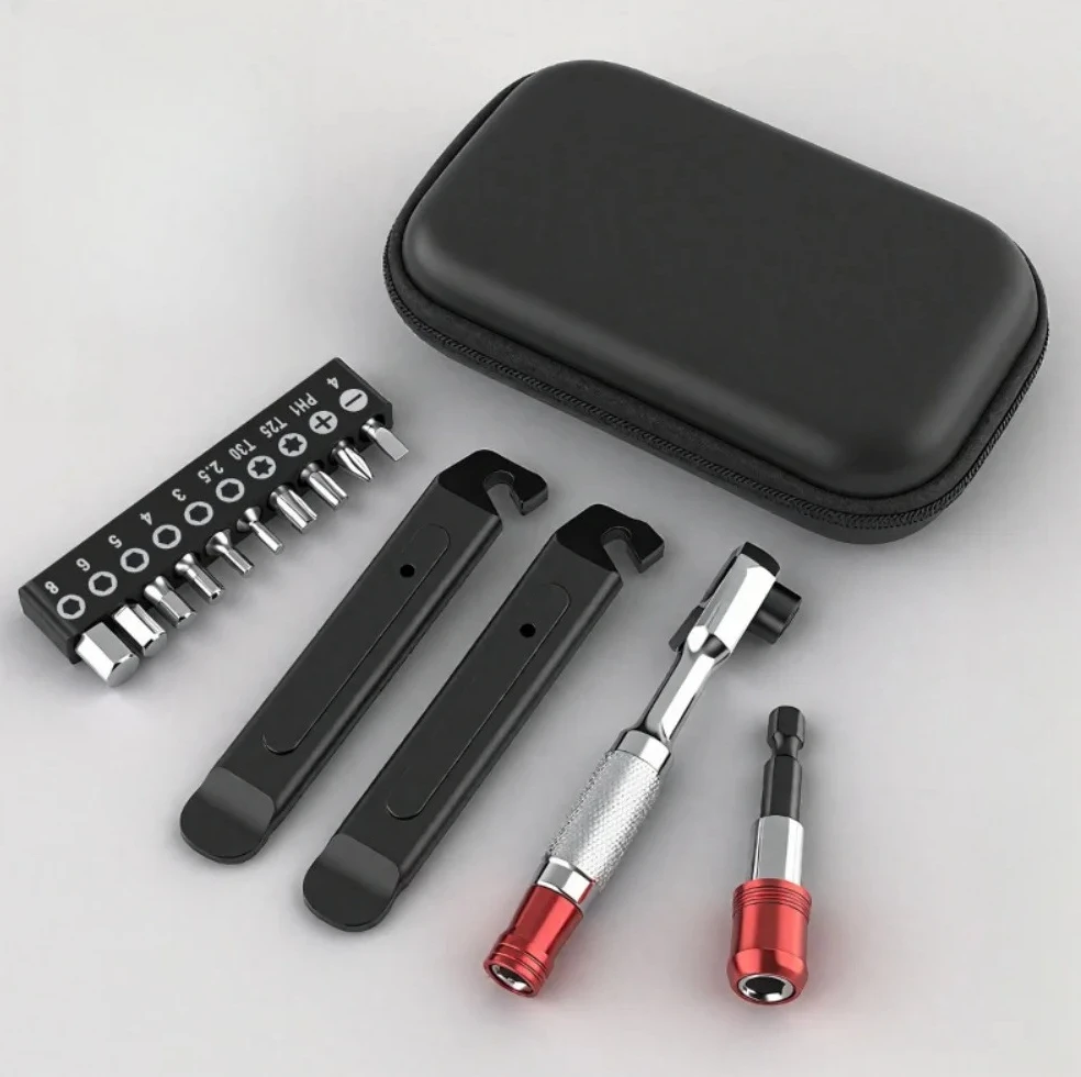 Versatile Cycling Maintenance Kit Ratchet Wrench Repair Kit Screwdriver Repair Tools Ratchet Wrench Set 10-Piece Bike Tool Set
Versatile Cycling Maintenance Kit Ratchet Wrench Repair Kit Screwdriver Repair Tools Ratchet Wrench Set 10-Piece Bike Tool Set
