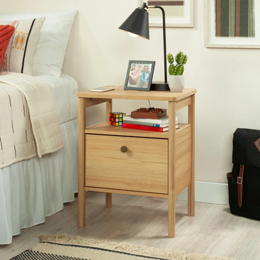 Dowel Nightstand Natural Teak Finish
Dowel Nightstand Natural Teak Finish