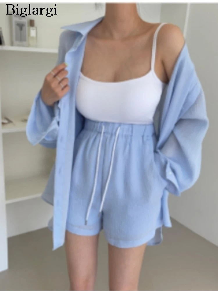 Summer Fashion Shirt And Shorts 2 Two Piece Set Women Korean Style Casual Shorts Suit Ladies Sets High Wasit Shorts Woman Outfit
Summer Fashion Shirt And Shorts 2 Two Piece Set Women Korean Style Casual Shorts Suit Ladies Sets High Wasit Shorts Woman Outfit
