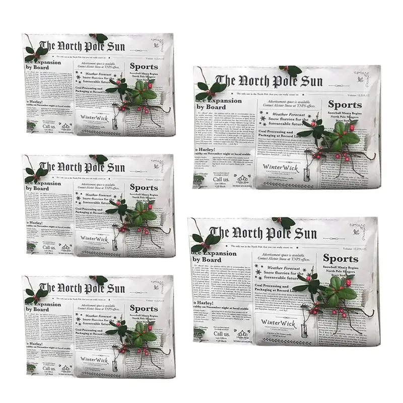 Newspaper Wrapping Paper 5 Sheets Santa Newspaper for Packaging Flower 32x40 Inch Retro Newsprint Wrapping Paper Newspaper Art
Newspaper Wrapping Paper 5 Sheets Santa Newspaper for Packaging Flower 32x40 Inch Retro Newsprint Wrapping Paper Newspaper Art