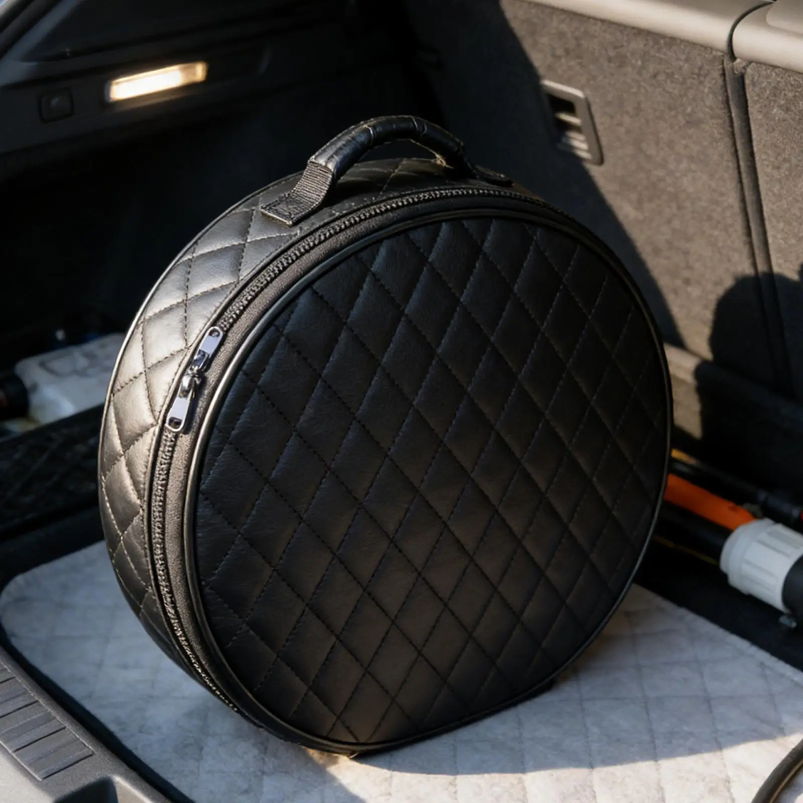 Car Charging Cable Storage Bag Waterproof PU Leather Organizer Double Zipper for EV Cable Management Practical Use
Car Charging Cable Storage Bag Waterproof PU Leather Organizer Double Zipper for EV Cable Management Practical Use