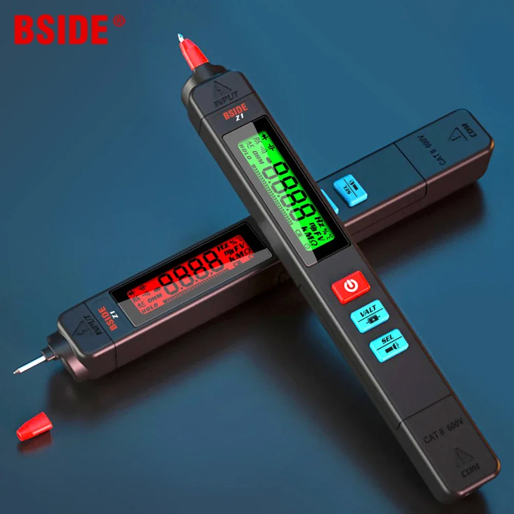 BSIDE New Voltage Detector Tester Non-contact Smart Electric pen NCV Live wire Continuity test Ohm Hz DC AC Digital Multimeter
BSIDE New Voltage Detector Tester Non-contact Smart Electric pen NCV Live wire Continuity test Ohm Hz DC AC Digital Multimeter