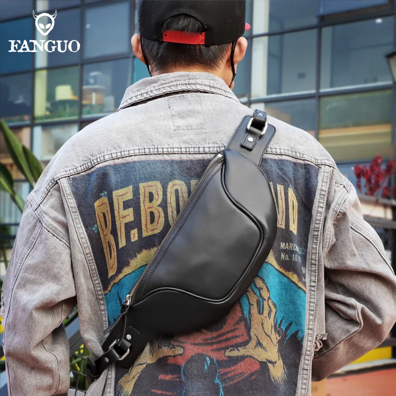 Fashion Genuine Leather Men's Chest Pack Handmade Leather Shoulder Bag Messenger Bags For Male Vintage Crossbody Sling Bag
Fashion Genuine Leather Men's Chest Pack Handmade Leather Shoulder Bag Messenger Bags For Male Vintage Crossbody Sling Bag