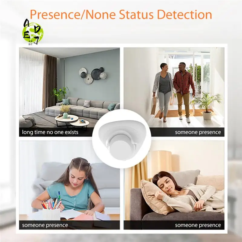 AED7-Tuya Zigbee Wifi Human Presence Human Motion Sensor 24Ghz Radar Microwave Wireless
AED7-Tuya Zigbee Wifi Human Presence Human Motion Sensor 24Ghz Radar Microwave Wireless