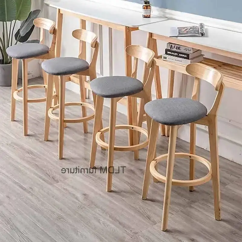 Backrest Reception Gaming Solid Chair Wood Patio Bar Bar Stools Counter Designer Relaxing Sgabello Cucina Living Room Furniture
Backrest Reception Gaming Solid Chair Wood Patio Bar Bar Stools Counter Designer Relaxing Sgabello Cucina Living Room Furniture