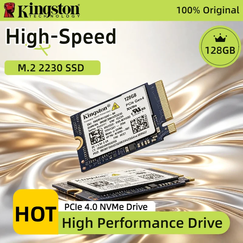 Kingston SSD 128GB M.2 2230 NVMe PCIe 4.0 Internal Solid State Drive OEM Package High Performance Storage Pro Max Unit
Kingston SSD 128GB M.2 2230 NVMe PCIe 4.0 Internal Solid State Drive OEM Package High Performance Storage Pro Max Unit