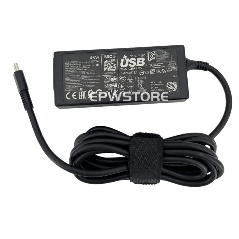 Оригинальное зарядное устройство BV+Original 15V 3A 45W Type-C для HP L42206-001 TPN-LA19 L43407-001
Оригинальное зарядное устройство BV+Original 15V 3A 45W Type-C для HP L42206-001 TPN-LA19 L43407-001