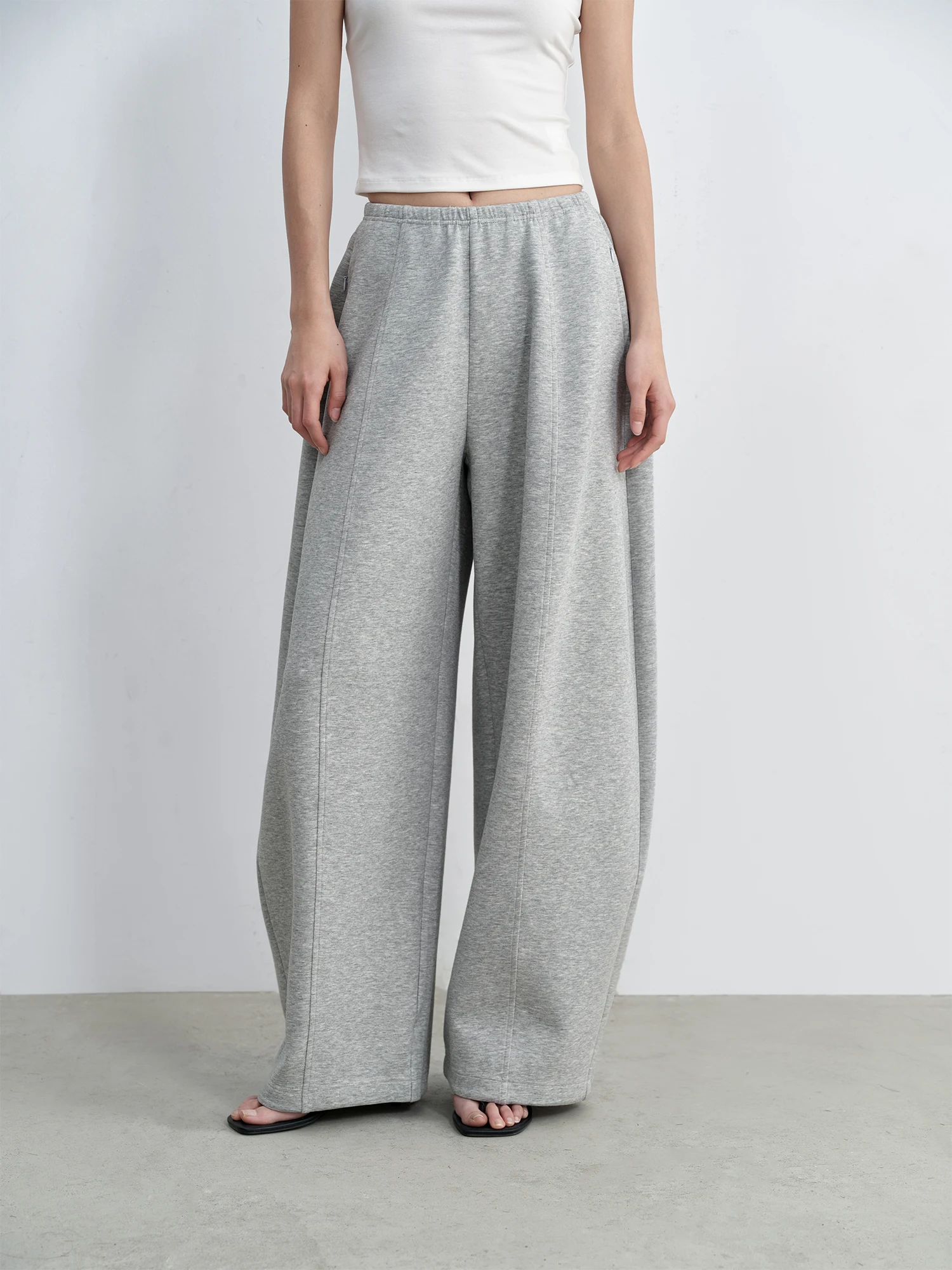 HaveRice Casual Air Yamabiko Pants Simple Loose Elastic Waist Wide Leg Knitted Cotton Blend Ladies' Casual Trousers
HaveRice Casual Air Yamabiko Pants Simple Loose Elastic Waist Wide Leg Knitted Cotton Blend Ladies' Casual Trousers