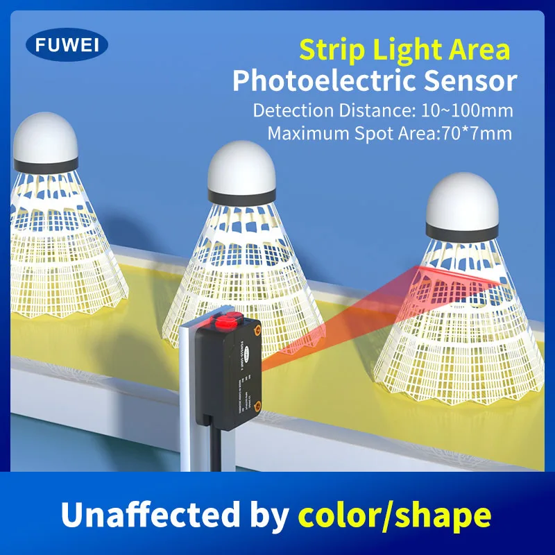 FUWEI Photoelectric Sensing Switch Sensor FGNS10 Mirror Diffuse Reflection Infrared LED Visible Spotlight 24V Square Shape
FUWEI Photoelectric Sensing Switch Sensor FGNS10 Mirror Diffuse Reflection Infrared LED Visible Spotlight 24V Square Shape