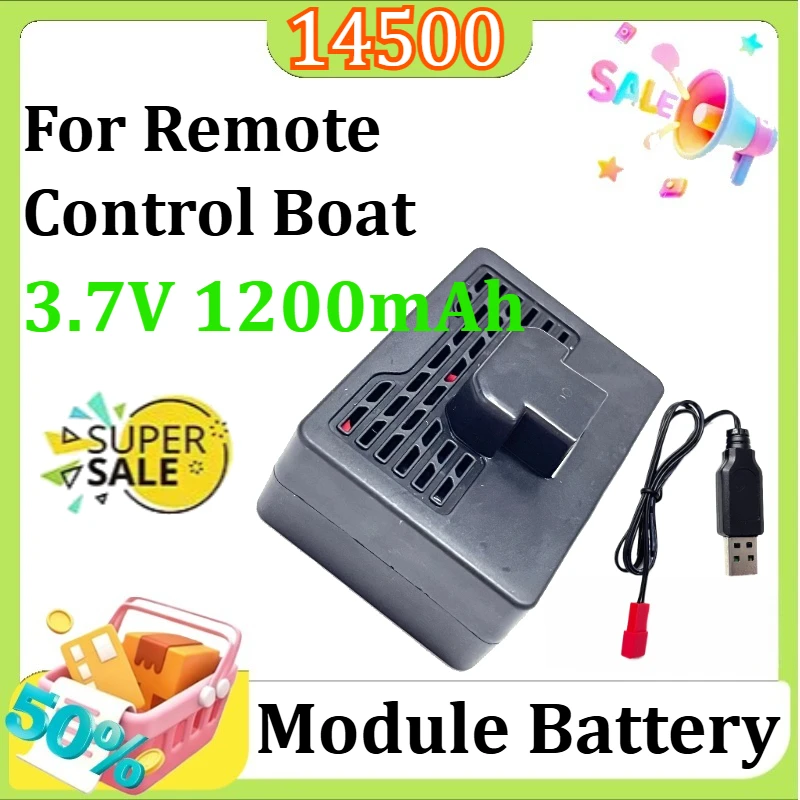 For Remote Control Boat Module Battery S4 14500 3.7V 1200mAh Lithium Battery for Kids' Remote Control Boat
For Remote Control Boat Module Battery S4 14500 3.7V 1200mAh Lithium Battery for Kids' Remote Control Boat