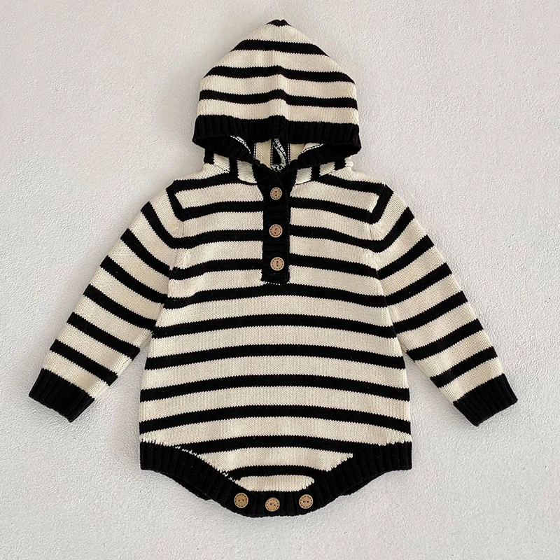 2023 New Autumn Spring Baby Knitting Clothing Toddler Baby Boys Girls Knitting Romper Infant Baby Knitting Stripe Jumpsuit
2023 New Autumn Spring Baby Knitting Clothing Toddler Baby Boys Girls Knitting Romper Infant Baby Knitting Stripe Jumpsuit