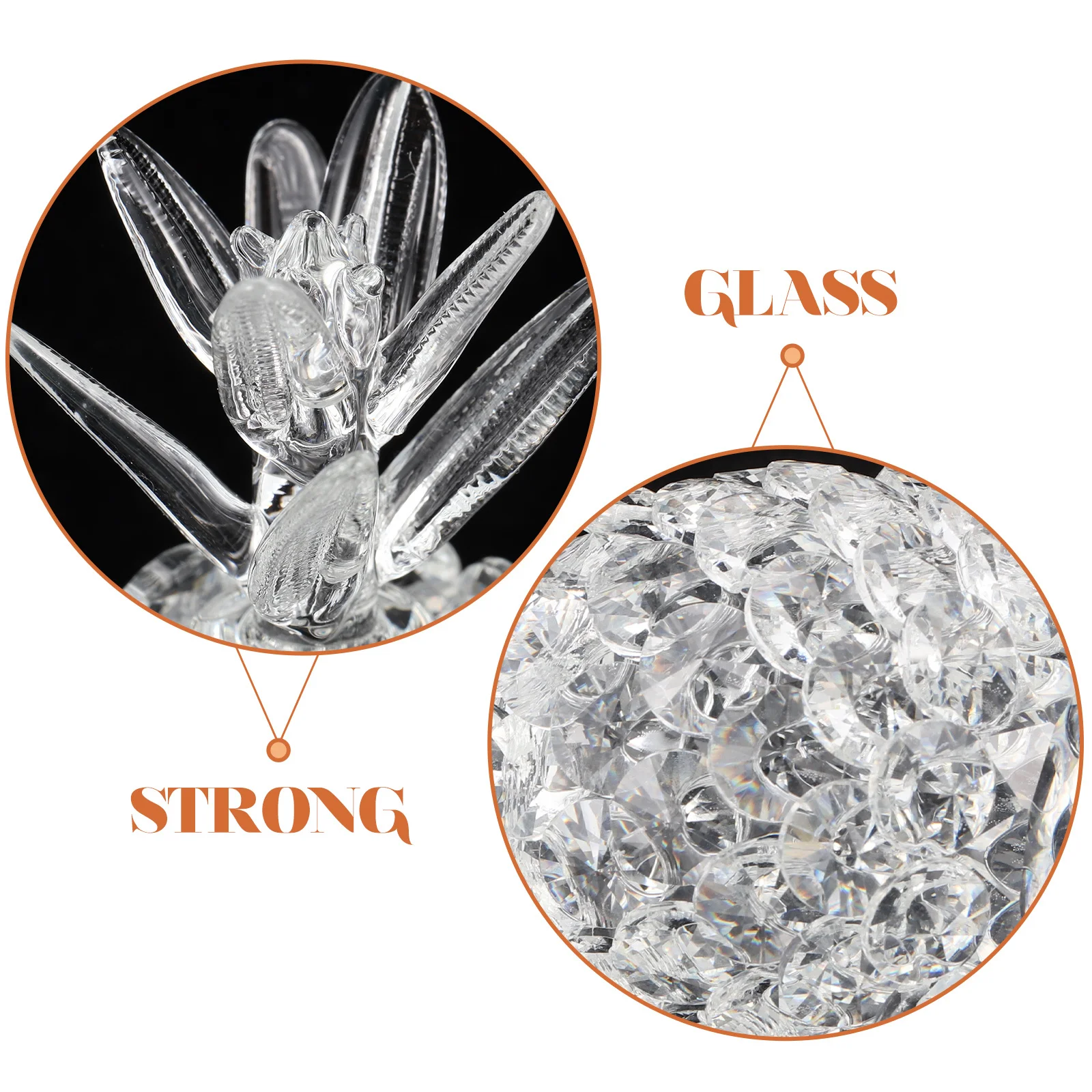 Glass Pineapple Ornament Decorative Home Desktop Decoration Centerpiece Pineapple Sculpture Office Desk Adornment 
Glass Pineapple Ornament Decorative Home Desktop Decoration Centerpiece Pineapple Sculpture Office Desk Adornment