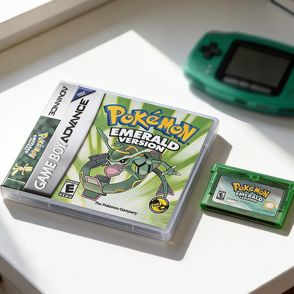 Новая серия игр Pokemon: Emerald, FireRed, Leafgreen, Ruby, Sapphire (5 версий) для GBA в коробке, 32-битный игровой картридж без инструкции.
Новая серия игр Pokemon: Emerald, FireRed, Leafgreen, Ruby, Sapphire (5 версий) для GBA в коробке, 32-битный игровой картридж без инструкции.