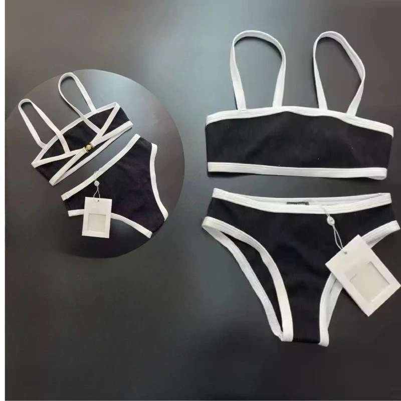 2025 New Women's Black and White Color Blocked Simple Sexy Suspender Split Bikini
2025 New Women's Black and White Color Blocked Simple Sexy Suspender Split Bikini