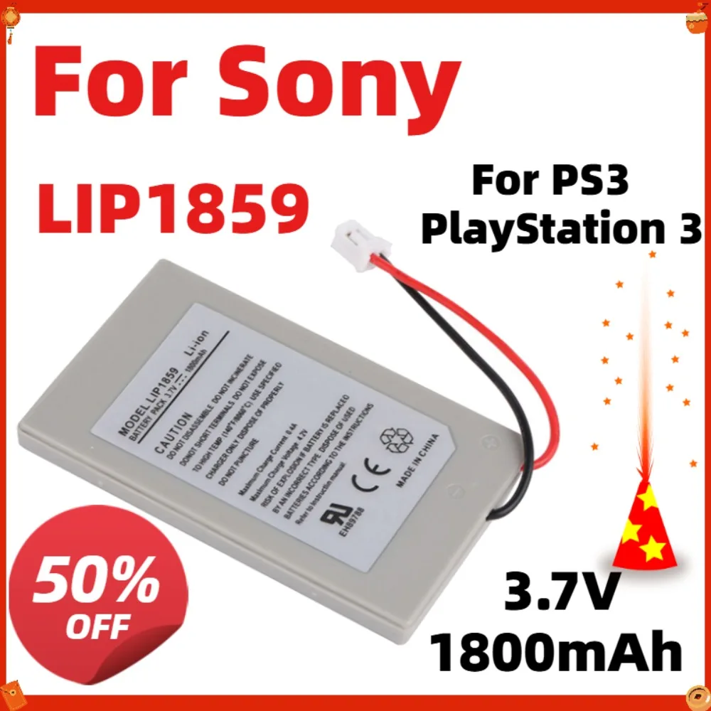 Replacement Battery for PS3 Controller 1800mAh 3.7V LIP1859 High Capacity Gamepad Battery for Sony PlayStation 3 Wireless Remote
Replacement Battery for PS3 Controller 1800mAh 3.7V LIP1859 High Capacity Gamepad Battery for Sony PlayStation 3 Wireless Remote