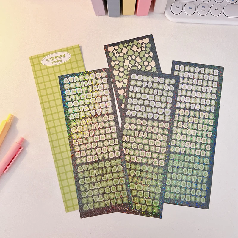 4Sheets/Pack Laser Bling Letter Gift Alphabet Sticker Decorate Photocard Scrapbooking DIY Photo Album Stationery Supplies
4Sheets/Pack Laser Bling Letter Gift Alphabet Sticker Decorate Photocard Scrapbooking DIY Photo Album Stationery Supplies