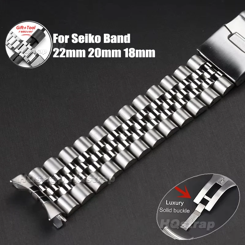 For Seiko Watch Band 22mm 20mm 18mm Strap for Jubilee Replacement Bracelet Curved End Stainless Steel Watchband Accessories
For Seiko Watch Band 22mm 20mm 18mm Strap for Jubilee Replacement Bracelet Curved End Stainless Steel Watchband Accessories