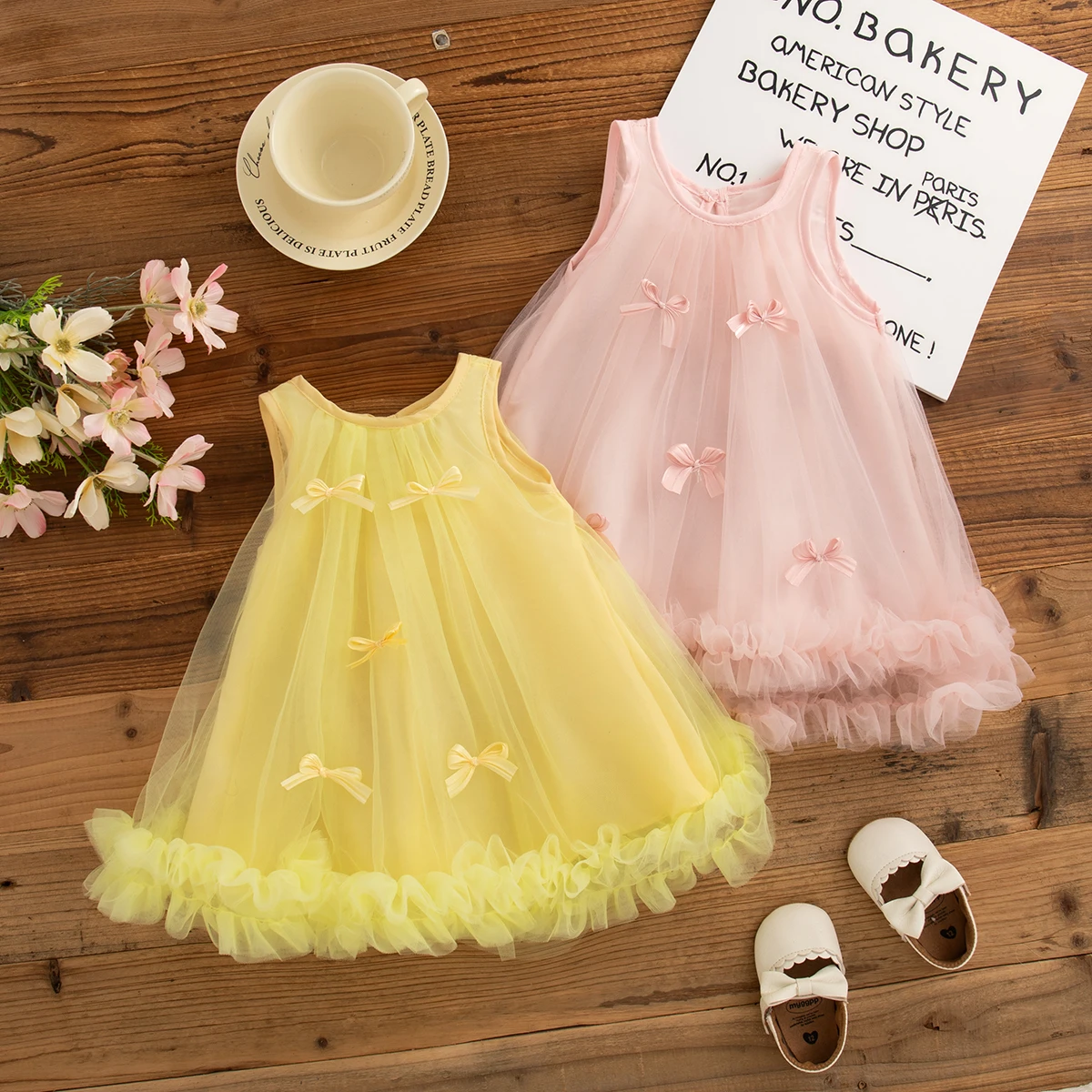 Bow Chiffon Baby Girl Princess Dress, Summer New Birthday Party Children'S Clothing For Babies Aged 9 Months To 4 Years Old
Bow Chiffon Baby Girl Princess Dress, Summer New Birthday Party Children'S Clothing For Babies Aged 9 Months To 4 Years Old