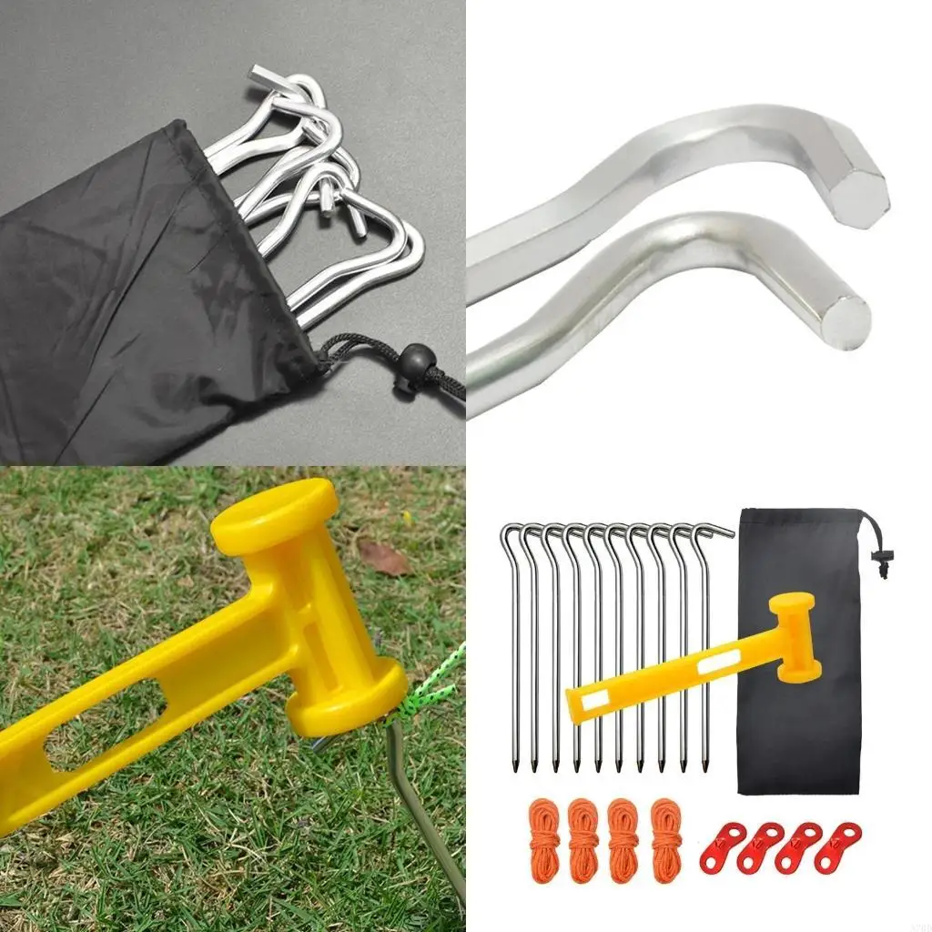 Heavy Type Iron Camping Tent Pegs Durability Rusts Resistant Tent Ground Stakes A70D
Heavy Type Iron Camping Tent Pegs Durability Rusts Resistant Tent Ground Stakes A70D