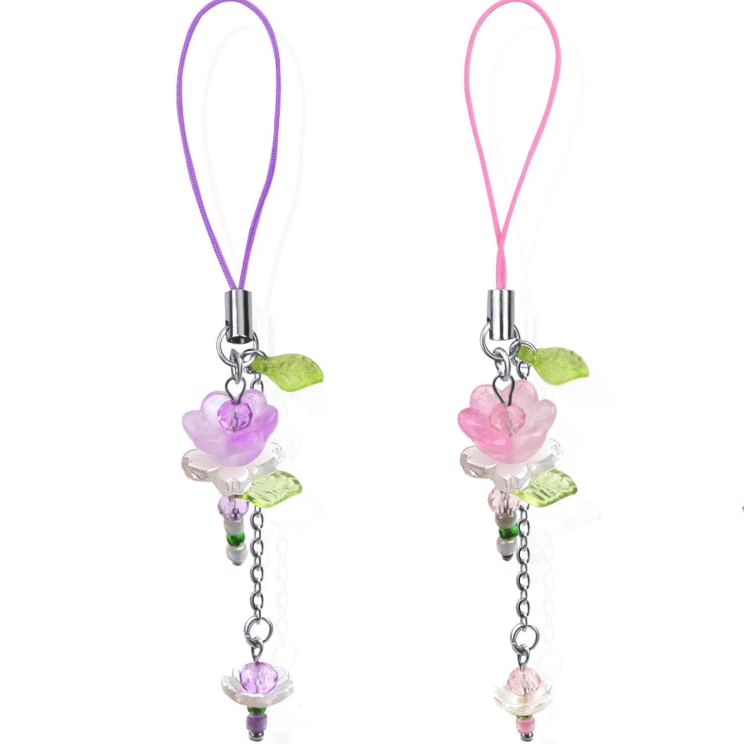 2 PCS Lotus Phone Charms Cute Beaded Flowers Phone Lanyard Wrist Strap Aesthetic CellPhone Keychain Cute PhoneCharms for Purple
2 PCS Lotus Phone Charms Cute Beaded Flowers Phone Lanyard Wrist Strap Aesthetic CellPhone Keychain Cute PhoneCharms for Purple