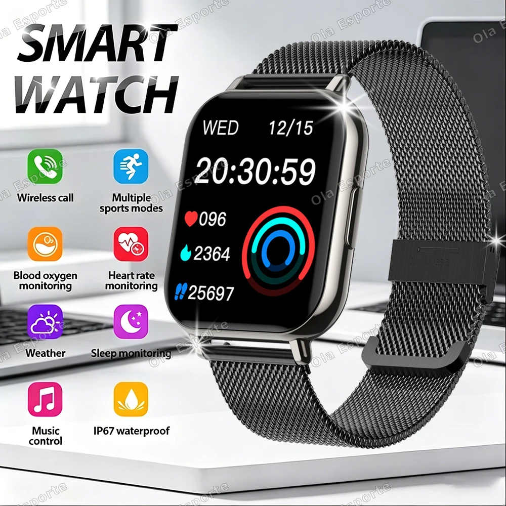2026 New Smart Watch Women Heart Rate Health Monitoring Voice Assistant Bluetooth Calling Waterproof Sports Smartwatch Men HW12
2026 New Smart Watch Women Heart Rate Health Monitoring Voice Assistant Bluetooth Calling Waterproof Sports Smartwatch Men HW12