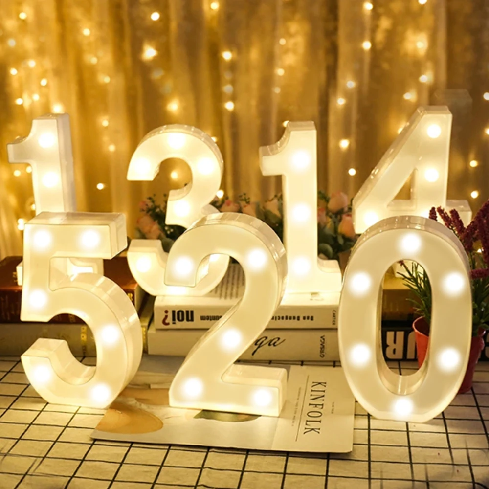 Number Letter Lamp Luminous Alphabet LED Lights Decororation Night Light for Home Wedding Birthday Christmas Party Decoration
Number Letter Lamp Luminous Alphabet LED Lights Decororation Night Light for Home Wedding Birthday Christmas Party Decoration