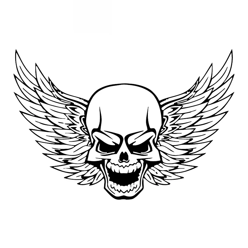 Car Stickers Skull Wings Personality Fashion Cool Car Stickers Trunk Bumper PVC Decals Waterproof Black/white,18cm*13cm
Car Stickers Skull Wings Personality Fashion Cool Car Stickers Trunk Bumper PVC Decals Waterproof Black/white,18cm*13cm