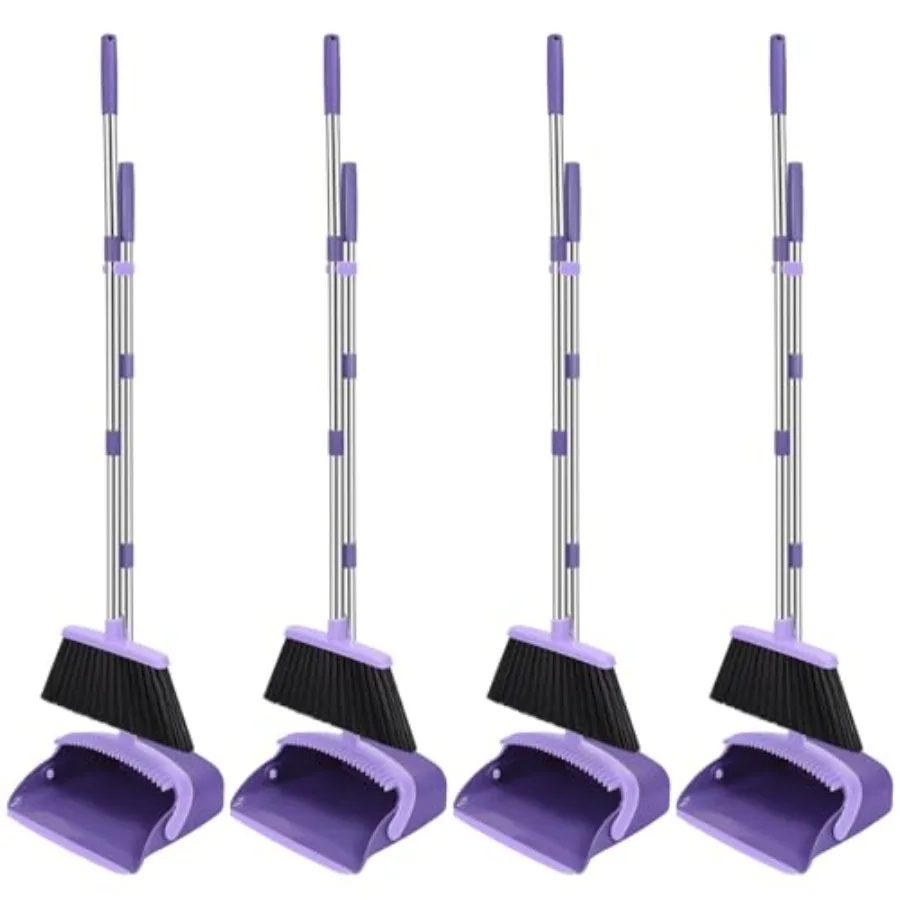 Broom and Dustpan Set 52-in Long Adjustable Handle Broom Dustpan Combo with Dustpan Teeth to Automatically Clean Hair Suitable
Broom and Dustpan Set 52-in Long Adjustable Handle Broom Dustpan Combo with Dustpan Teeth to Automatically Clean Hair Suitable