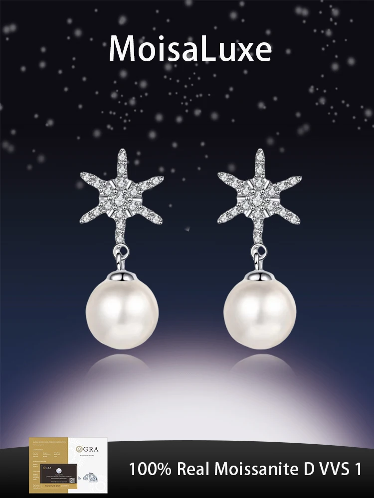 MoisaLuxe Official Store Plata 925 Silver Snowflakes Fluttering Pearl Fashion Jewelry Gift Moissanite Earrings Hoops Piercing
MoisaLuxe Official Store Plata 925 Silver Snowflakes Fluttering Pearl Fashion Jewelry Gift Moissanite Earrings Hoops Piercing