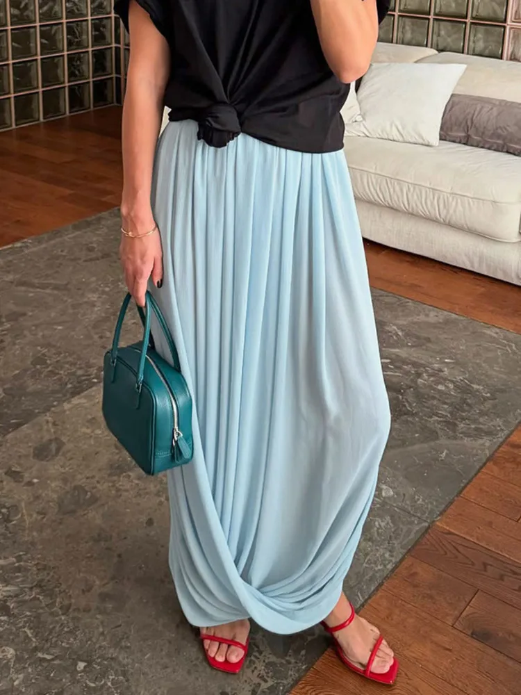 Oniflyme Sexy Draped Ruched Maxi Skirt Women Elegant High Waist Slit Loose Streetwear Fashion Bottoms Sexy Long Skirts
Oniflyme Sexy Draped Ruched Maxi Skirt Women Elegant High Waist Slit Loose Streetwear Fashion Bottoms Sexy Long Skirts