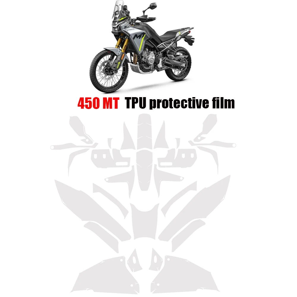 450MT Motorcycle PPF Protective Film For CFMOTO 450MT 2024 Car Paint Anti-scratch TPU Invisible Protection Fiim
450MT Motorcycle PPF Protective Film For CFMOTO 450MT 2024 Car Paint Anti-scratch TPU Invisible Protection Fiim