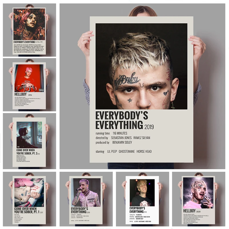 Lil Peep Poster Hip Hop Canvas Painting Rap Star Wall Art Picture Nordic Picture Home Decor for Living Room Boy Bedroom Cuadros
Lil Peep Poster Hip Hop Canvas Painting Rap Star Wall Art Picture Nordic Picture Home Decor for Living Room Boy Bedroom Cuadros