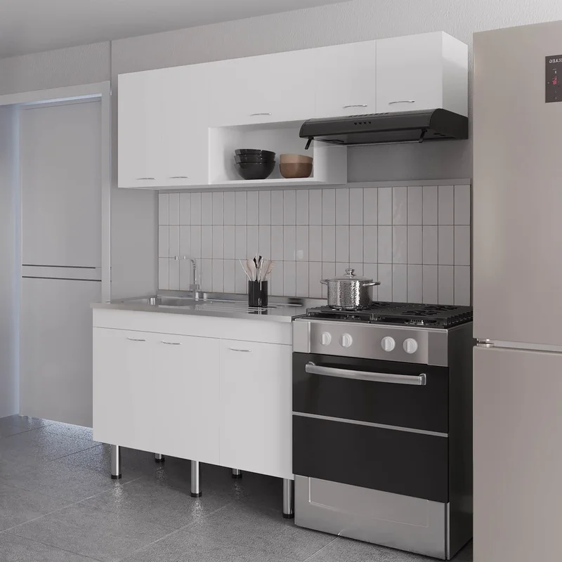 Kronos White Modular Kitchen Set with Storage Solution
Kronos White Modular Kitchen Set with Storage Solution