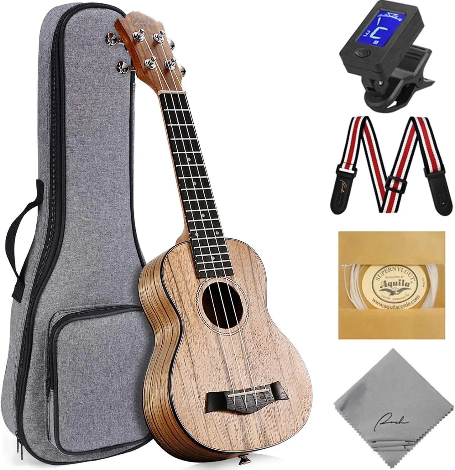 21-Inch Soprano Ukulele Starter Bundle for Beginners: Complete Kit with 12 Online Lessons, Gig Bag, Tuner, Strap, and Aquila Strings – Matte Finish
21-Inch Soprano Ukulele Starter Bundle for Beginners: Complete Kit with 12 Online Lessons, Gig Bag, Tuner, Strap, and Aquila Strings – Matte Finish
