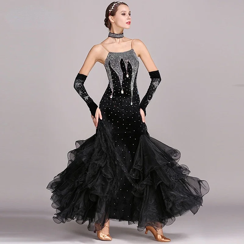 Modern Dance Costume Women Ladies Adults Waltzing Tango Dancing Dress Ballroom Costume Evening Party Dress
Modern Dance Costume Women Ladies Adults Waltzing Tango Dancing Dress Ballroom Costume Evening Party Dress