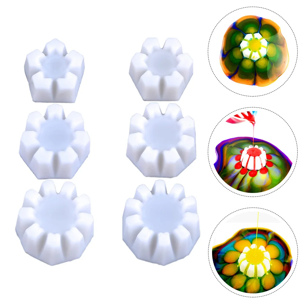 6Pcs Silicone Pouring Paint Mold Soft Flexible Pouring Cups for Floral Paint Pour Supplies Pour Painting Mold Painting Supplies
6Pcs Silicone Pouring Paint Mold Soft Flexible Pouring Cups for Floral Paint Pour Supplies Pour Painting Mold Painting Supplies