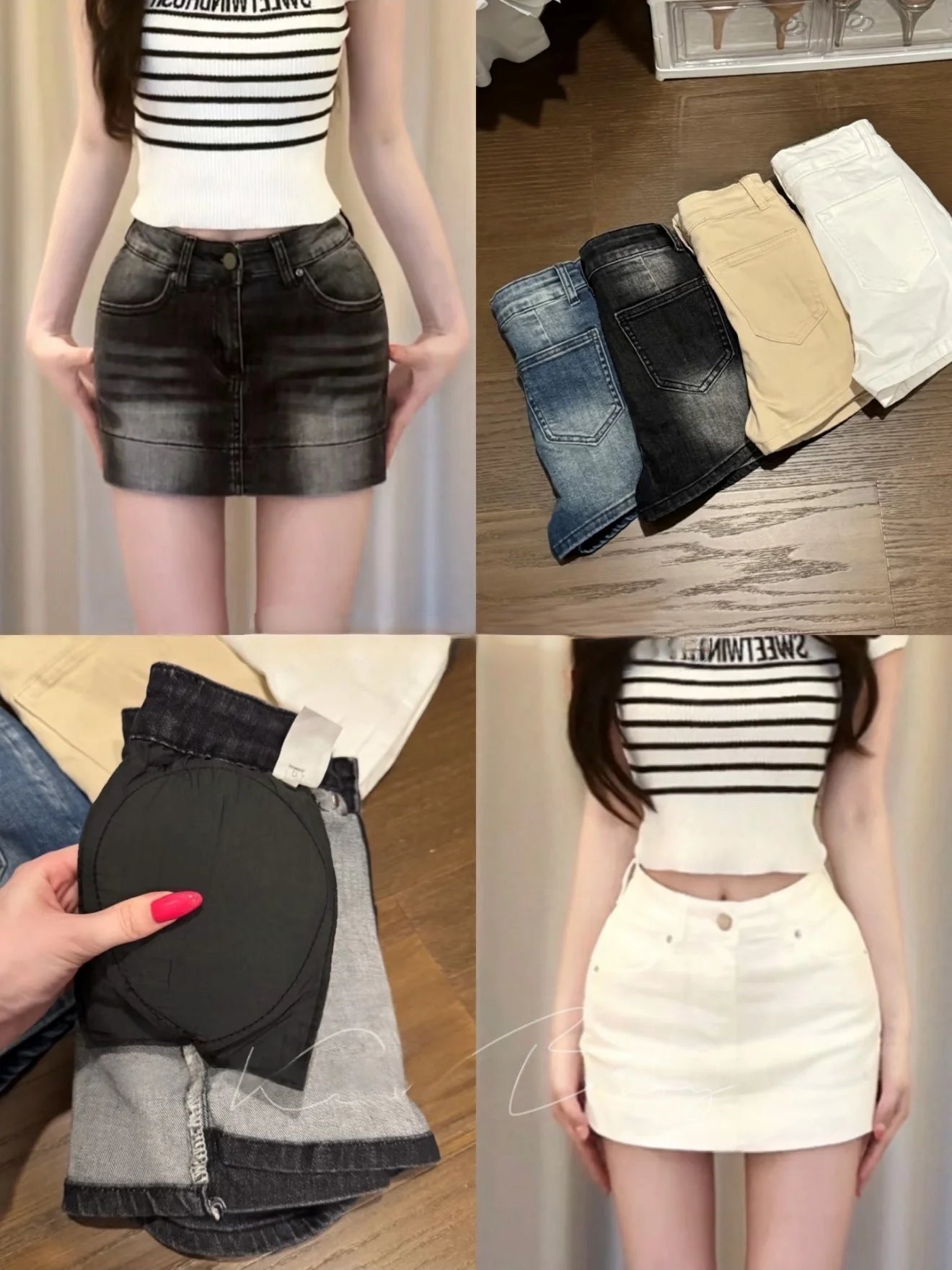 High Waist Denim Skirt Women's Anti-Light Washed A-Line Slimming Skirt Korean Style Retro Hot Girl Half-length Skirt
High Waist Denim Skirt Women's Anti-Light Washed A-Line Slimming Skirt Korean Style Retro Hot Girl Half-length Skirt