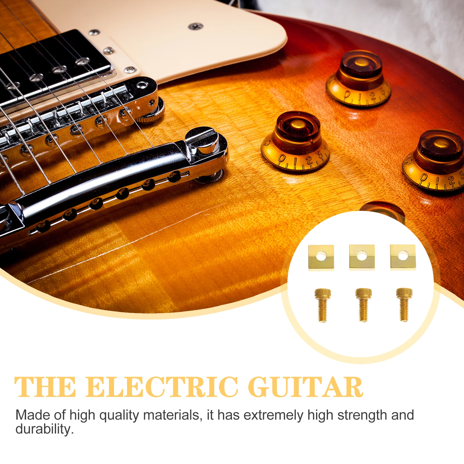 1 Set Electric Locking Nut Blocks Metal Nut Block String Retainers Durable String Fixator For Tremolo Bridge Guitar Replacement
1 Set Electric Locking Nut Blocks Metal Nut Block String Retainers Durable String Fixator For Tremolo Bridge Guitar Replacement