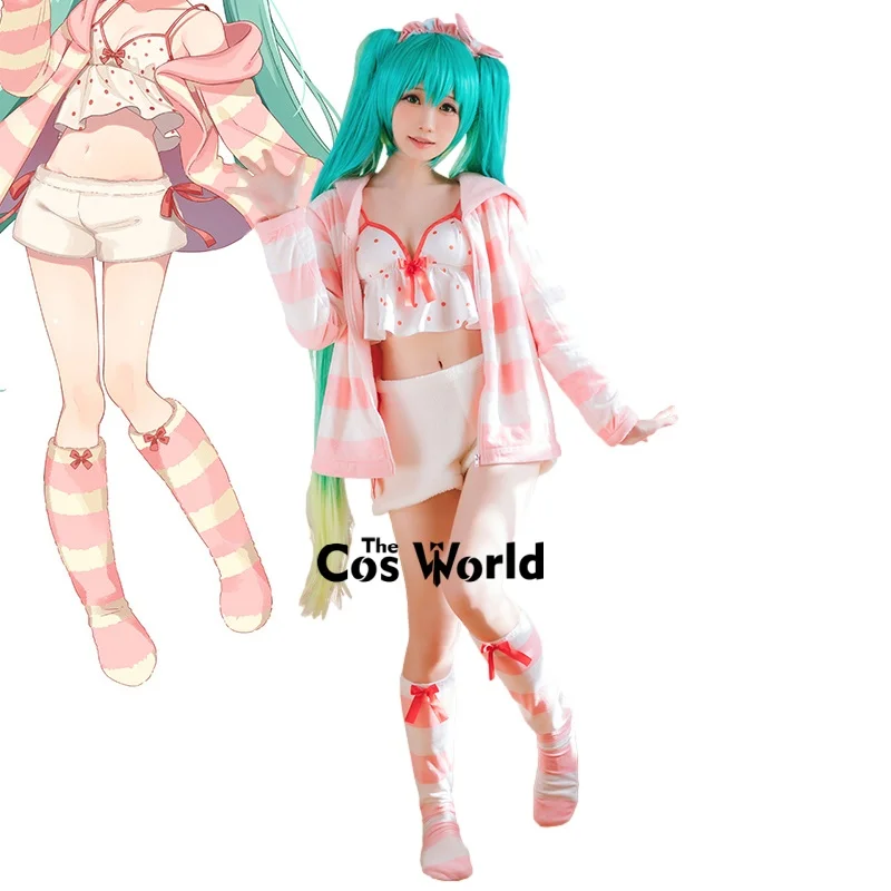 Miku Cute Homewear Pajamas Casual Outfits Anime Cosplay Costumes
Miku Cute Homewear Pajamas Casual Outfits Anime Cosplay Costumes