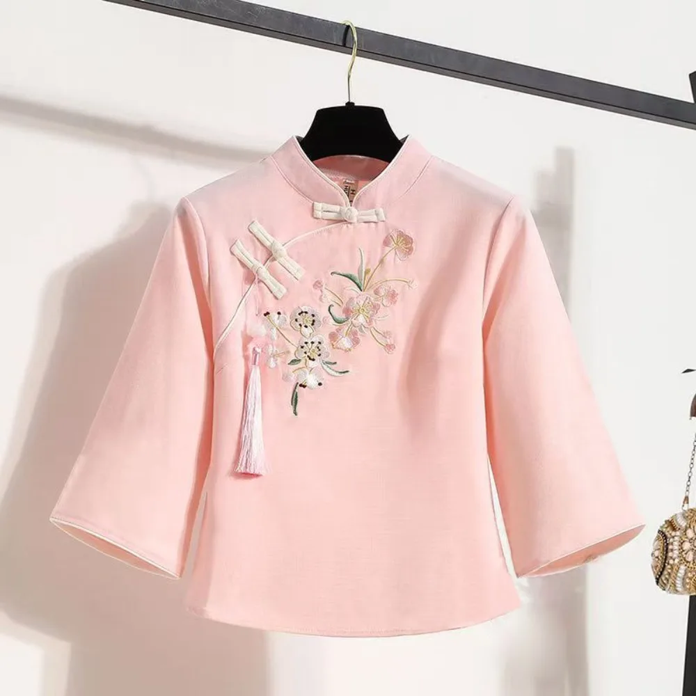 Shirts for Women Clothes Harajuku Y2k Top Ethnic Style Hanfu T-Shirts Tees Women's Clothing Summer Vintage Chinese style Elegant
Shirts for Women Clothes Harajuku Y2k Top Ethnic Style Hanfu T-Shirts Tees Women's Clothing Summer Vintage Chinese style Elegant