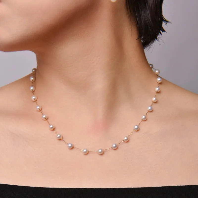 18K yellow Gold Necklace Pendant Fine Jewelry au750 natural white round fashion wedding party gift for women 60cm X1002
18K yellow Gold Necklace Pendant Fine Jewelry au750 natural white round fashion wedding party gift for women 60cm X1002