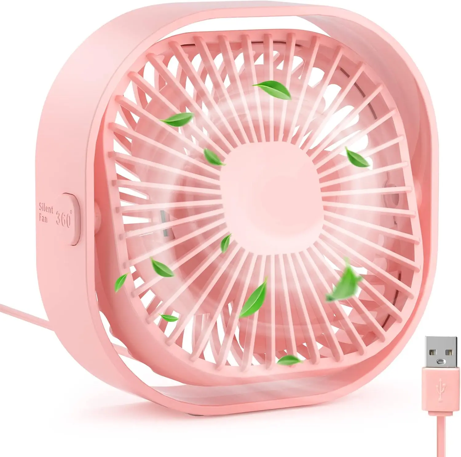 Small USB Desk Fan 4 Inch, Portable Mini Cooling Fan with 3 Speeds, 360° Rotatable for Home Office Bedroom Dorm Travel
Small USB Desk Fan 4 Inch, Portable Mini Cooling Fan with 3 Speeds, 360° Rotatable for Home Office Bedroom Dorm Travel