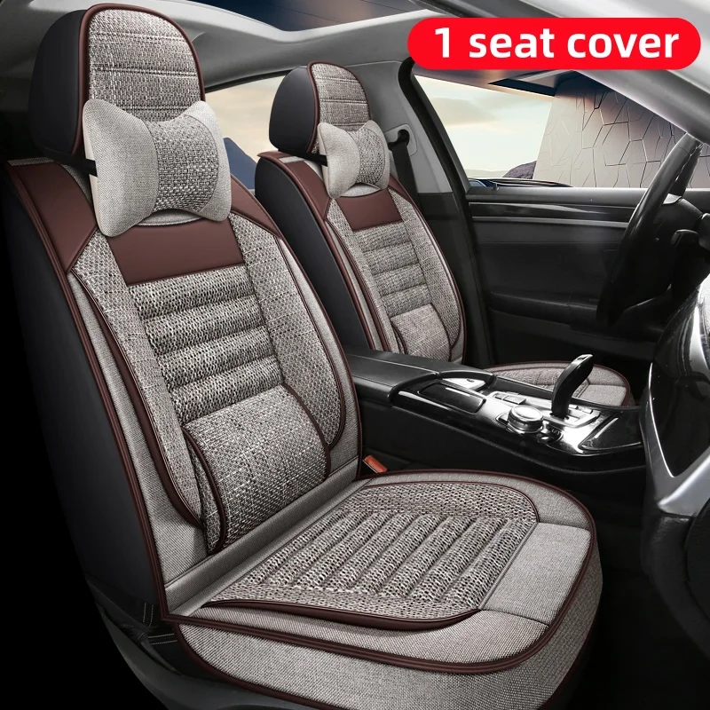 (Comfort Version) Single Front Seat, Paired with 1 Comfortable Headrest, Luxurious Linen Fixed Lumbar Support, Full-Cover Car Seat Cover, Universal, Comfortable, Breathable, Wear-Resistant, Suitable for All Seasons, Three-Dimensional Design, Fits the Seat
(Comfort Version) Single Front Seat, Paired with 1 Comfortable Headrest, Luxurious Linen Fixed Lumbar Support, Full-Cover Car Seat Cover, Universal, Comfortable, Breathable, Wear-Resistant, Suitable for All Seasons, Three-Dimensional Design, Fits the Seat