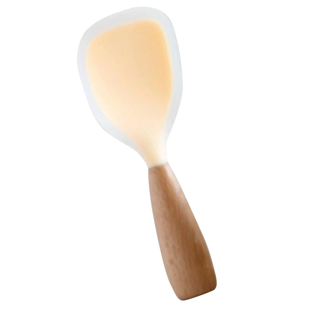 Kitchens Spoon Generic Silicone Rice Spoons Wear-resistant Spatula Wood Reusable Scooper
Kitchens Spoon Generic Silicone Rice Spoons Wear-resistant Spatula Wood Reusable Scooper