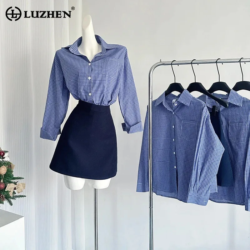 LUZHEN Модная элегантная клетчатая рубашка с длинным рукавом с отворотом Женская Новинка Осень 2024 повседневная короткая юбка комплект из двух предметов AA1265
LUZHEN Модная элегантная клетчатая рубашка с длинным рукавом с отворотом Женская Новинка Осень 2024 повседневная короткая юбка комплект из двух предметов AA1265