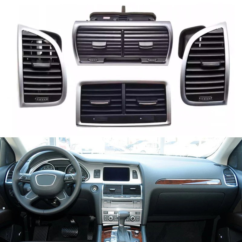 Вентиляционное отверстие кондиционера для Audi Q7 4L 2006 2007 2008 2009-2015, передняя задняя панель, жалюзи, вентиляционное отверстие кондиционера, розетка кондиционера
Вентиляционное отверстие кондиционера для Audi Q7 4L 2006 2007 2008 2009-2015, передняя задняя панель, жалюзи, вентиляционное отверстие кондиционера, розетка кондиционера