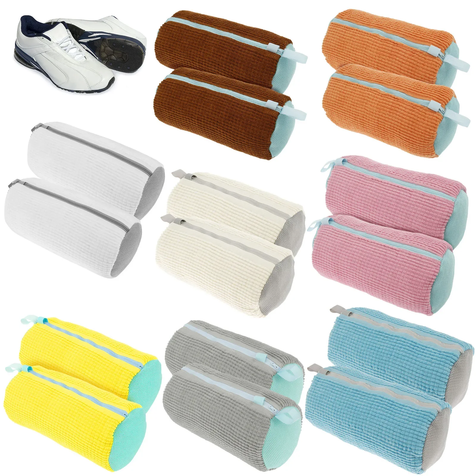 1/2PCS Shoe Washing Bag Cotton Laundry Net Fluffy fibers Easily remove dirt Shoes Washing Bags Anti-deformation Organizer Hamper
1/2PCS Shoe Washing Bag Cotton Laundry Net Fluffy fibers Easily remove dirt Shoes Washing Bags Anti-deformation Organizer Hamper