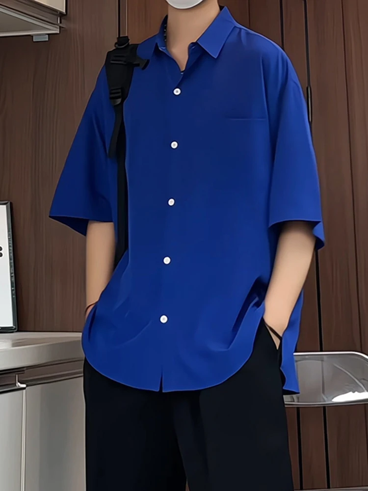 Klein Blue Ice Silk Shirt Men's Summer American Workwear Shirt Draping Quick Dry Handsome Seven-Foot Sleeve Loose Fit Youth T...
Klein Blue Ice Silk Shirt Men's Summer American Workwear Shirt Draping Quick Dry Handsome Seven-Foot Sleeve Loose Fit Youth T...