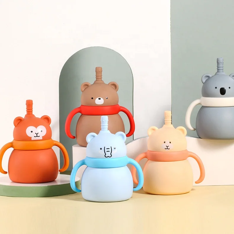 Animal Shaped Baby Training Silicone Straw Cup For Children's Autonomous Drinking Water Handheld Sippy Cups
Animal Shaped Baby Training Silicone Straw Cup For Children's Autonomous Drinking Water Handheld Sippy Cups